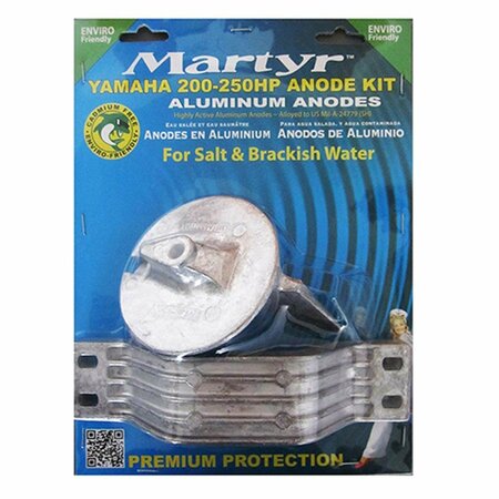 HANDS ON CMY200250KITA Aluminum Anode Kit for Yamaha 200 - 250 HP HA3653332